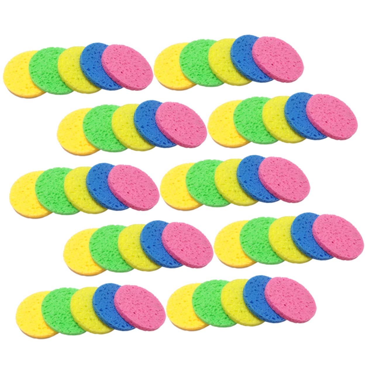 Didiseaon 150pezzi Spugnette Struccanti Cellulosa Da Colorati Per Pulizia Viso Di Morbide e Assorbenti Rimozione Make-up e Esfoliazione Delicata Sicure Per La