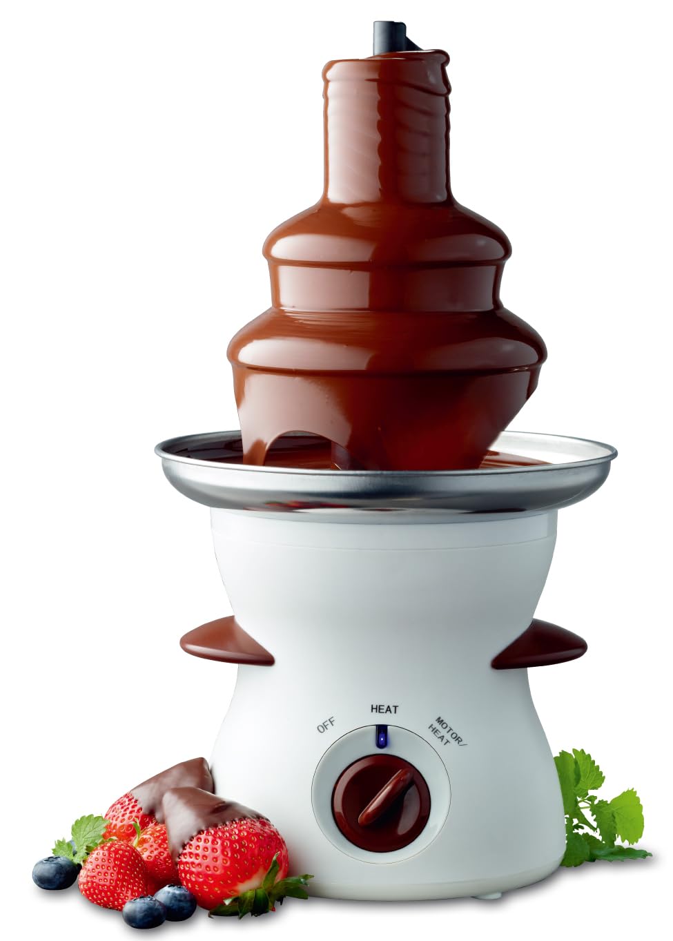 Fuente de Chocolate de 3 Niveles Silvano - Excelente para Amantes del Chocolate, 500 ML, Limpieza Sencilla, Apta para todo Tipo de Chocolate, Calor Ajustable