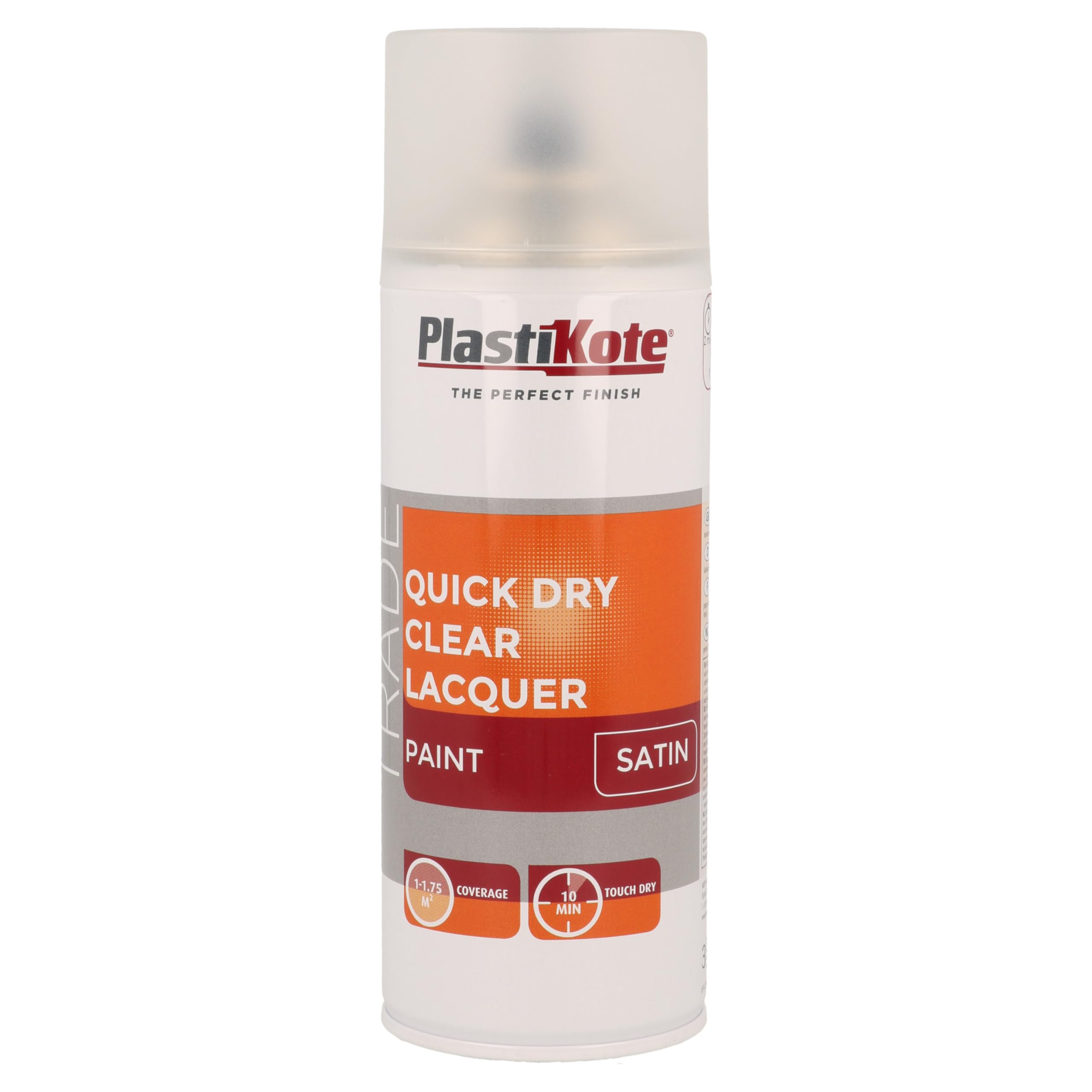 Plastikote Satin Clear Lacquer Spray - 400ml