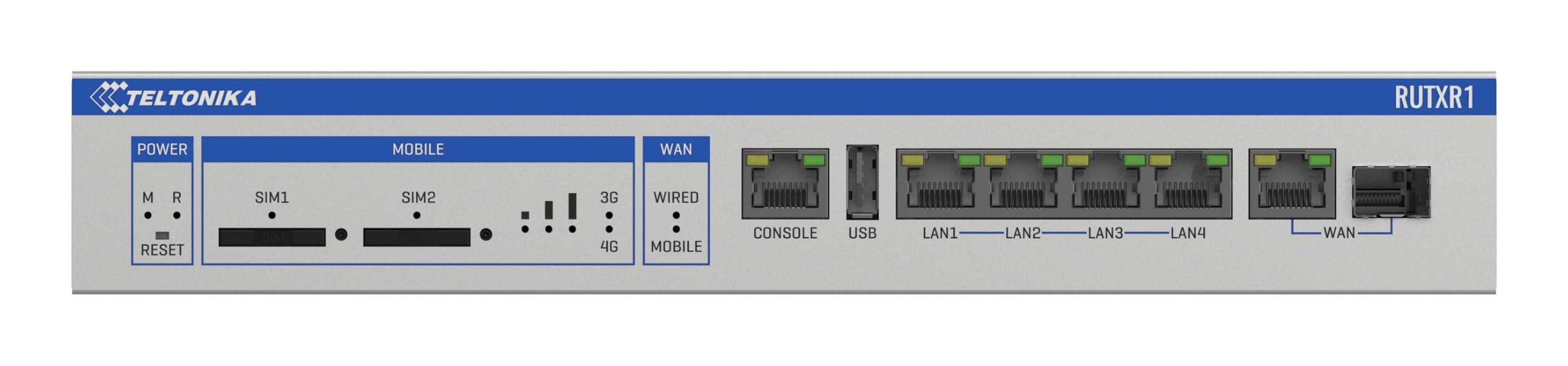 Teltonika Routeur sans fil RUTXR1・Commutateur WWAN 4 ports (RUTXR1300000)