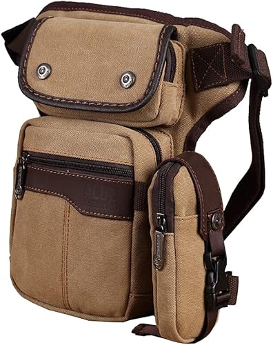 Riñonera de lona para ciclismo, para hombres, viajes al aire libre, deportes, senderismo, escalada, motocicleta, ciclismo, equitación, cangurera,