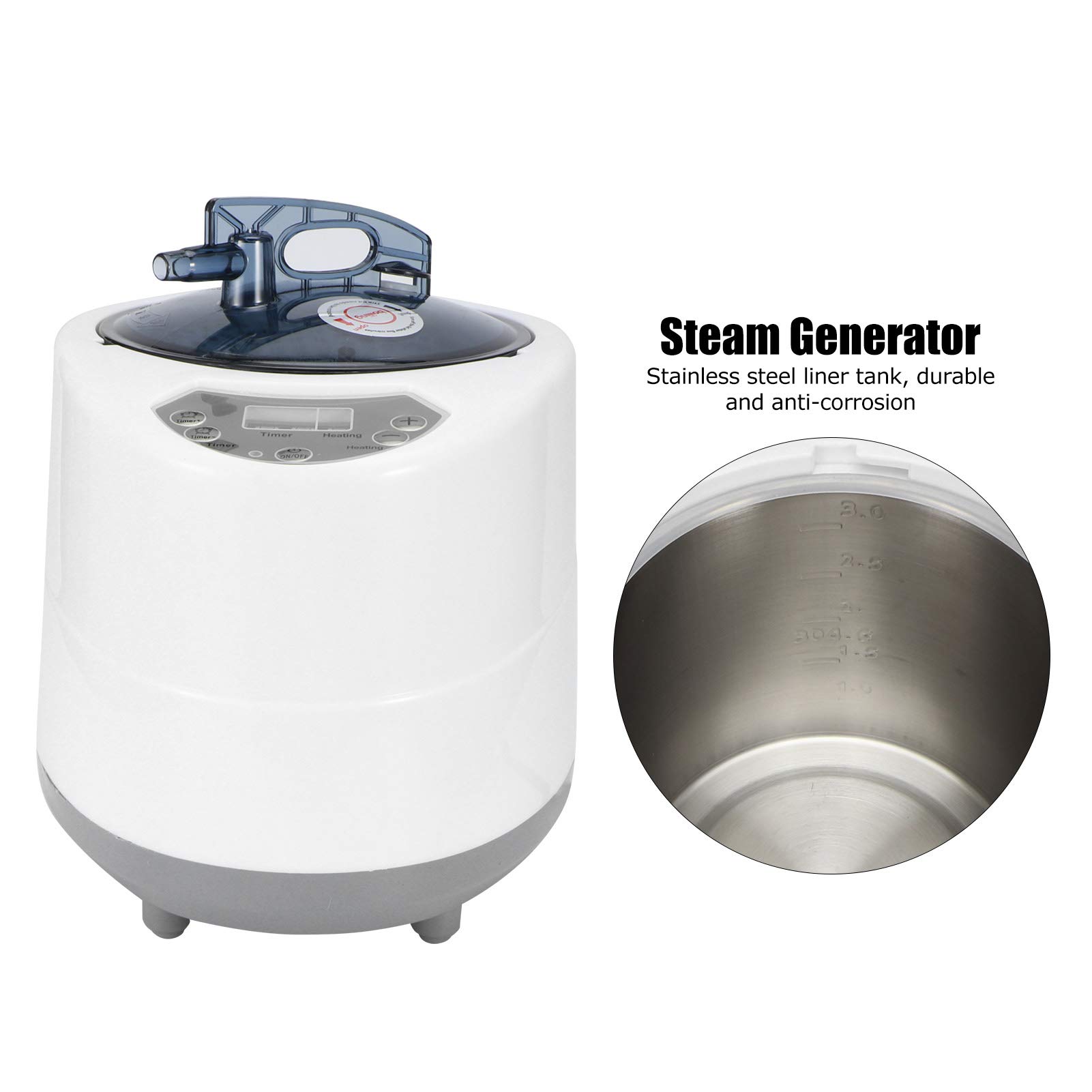 Fdit Générateur de Vapeur Sauna 220V Ménage Machine Soins de santé avec Fumigation des Pieds à la Vapeur pour Les Saunas de Fumigation