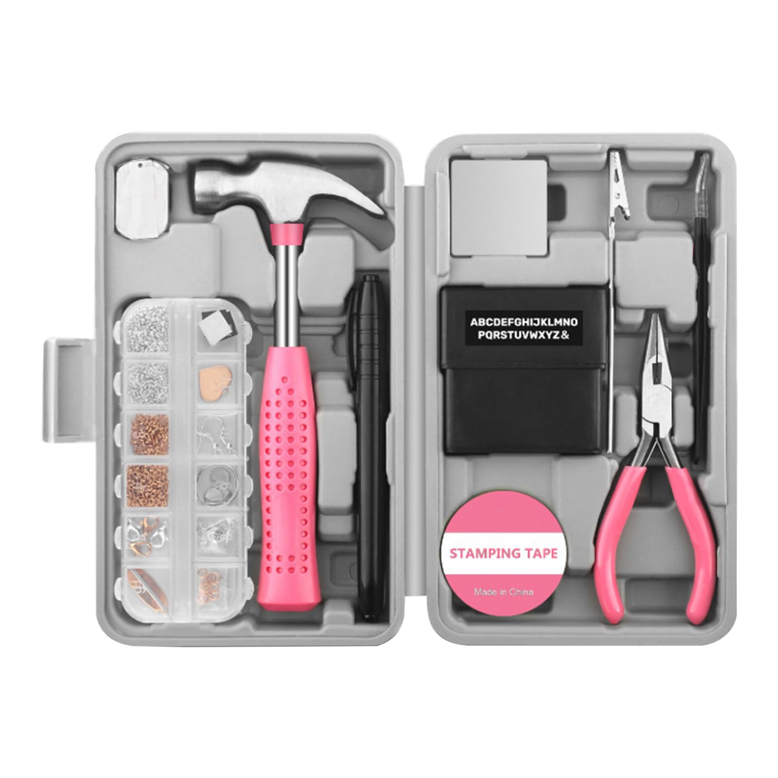 Kit fournitures pour fabrication bijoux avec outils complets et fils de perlage