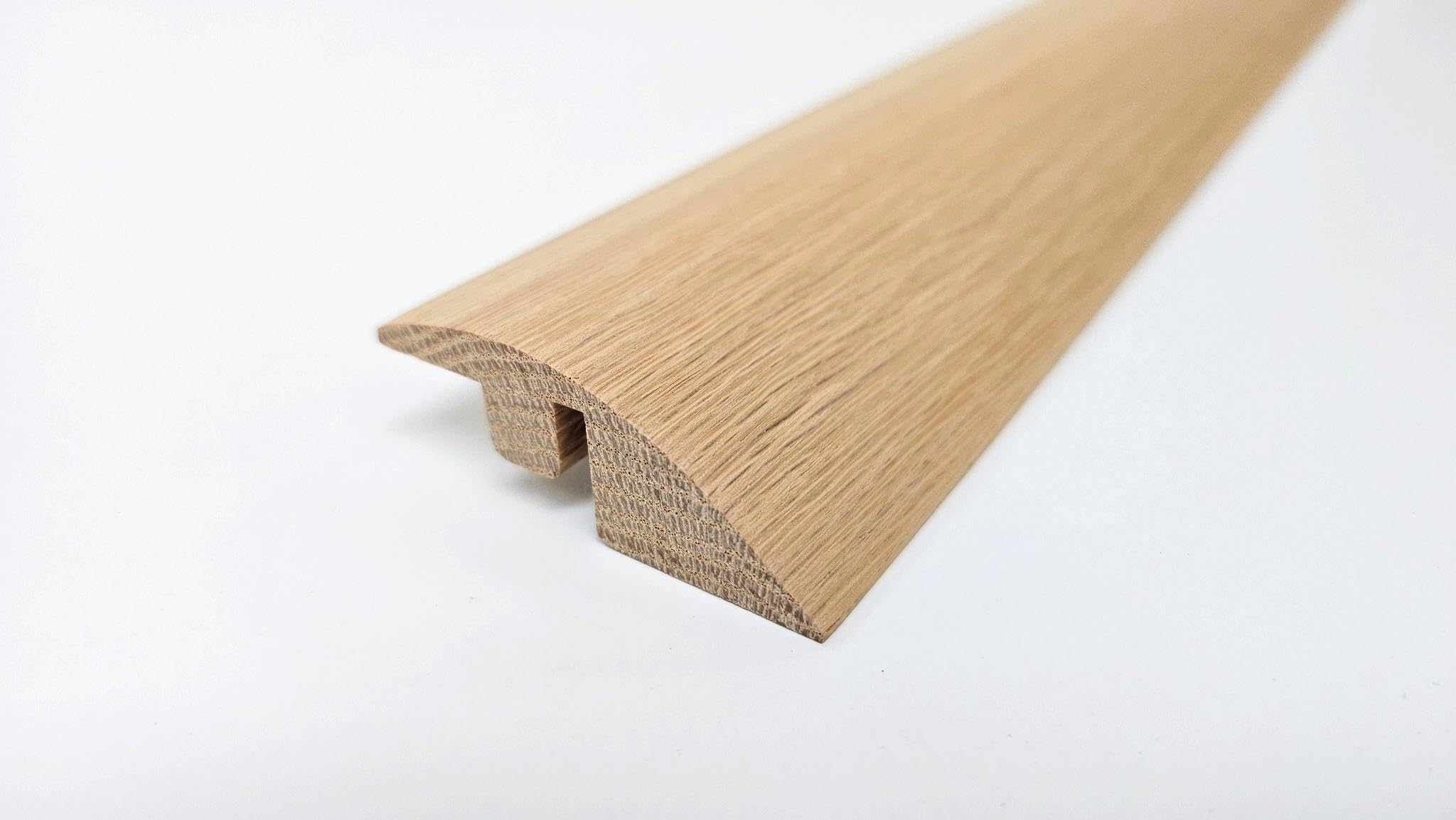 Profil réducteur de seuil en chêne massif – Transition pour parquet stratifié, vinyle, moquette et parquet – Barre de porte durable – 90 cm