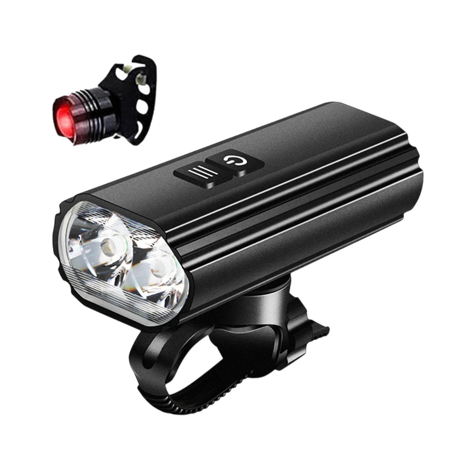 AMSLSIU USB Rechargeable Lightweight Bicycle Handlebar Light High Brightness Enhancing Safety During Rides Enhancing Safe During Rides. Cycling Front Lighting