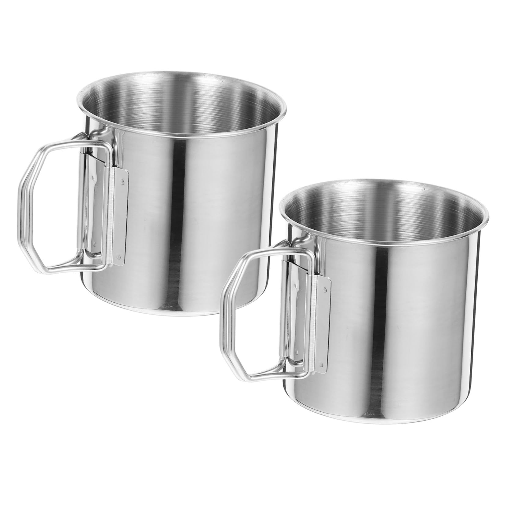 ibasenice 3 Series Taza De Camping Inoxidable De Vaso Portátil Para Bebidas Frías Y Calientes Accesorio Para Actividades Acampada Y Senderismo 2 Piezas X 3