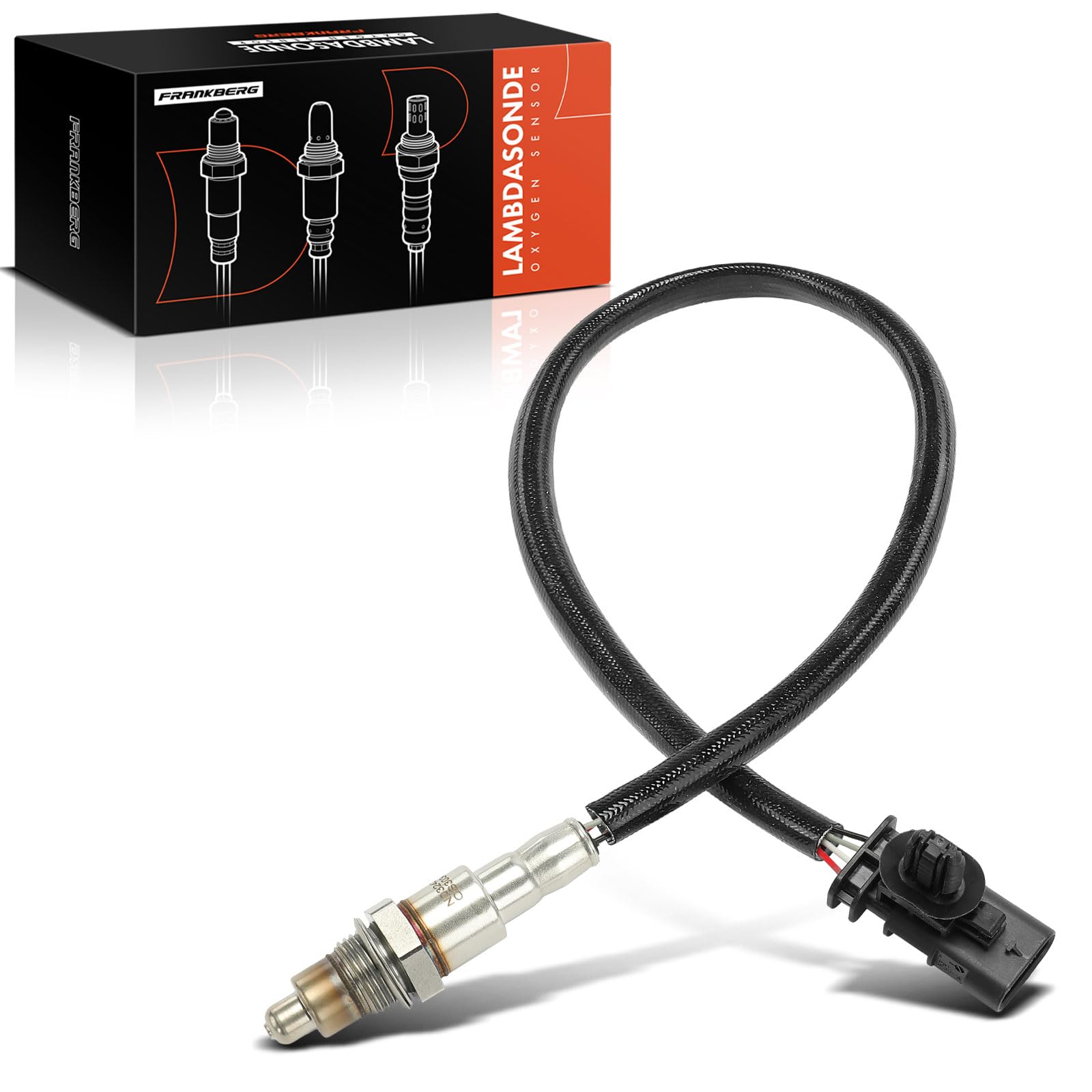 Frankberg Sonda lambda Sonda diagnostica Compatibile con Corsa F P2JO 2008 I CU C3 III SX C3 Aircross II 2C 2R 3008 SUV M4 MC MJ MR Replace# 9810667080
