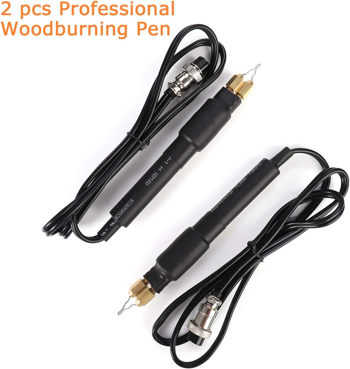 TOPCHANCES 110V 60W Professional Woodburning Detailer Pyrography Machine Wood Burning Kit for Wood Leather,Christmas Present(Pointer Display)