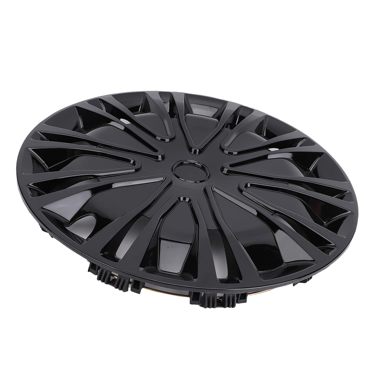 Set di Coprimozzi Eleganti da 15 Pollici Copricerchi Universali R15 per Auto SUV, Copriruote per Auto Coprimozzi da 15 Pollici (Nero)