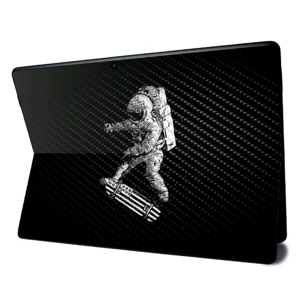 MightySkins Carbon Fiber Skin for Microsoft Surface Pro X - Space Kickflip | Textured Carbon Fiber Finish | Easy to Apply, Remove, and Change Styles | Made in The USA