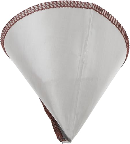 Miniatura 5 de EMUKOEP Filtro de café reutilizable en forma de cono de filtrado fino 304 de malla sin papel de acero inoxidable (S para 1 a 2 tazas)