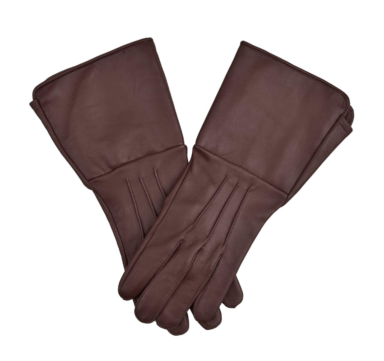 Leather Gloves Long Cuff Medieval Perfect Fit Premium Quality Soft Leather