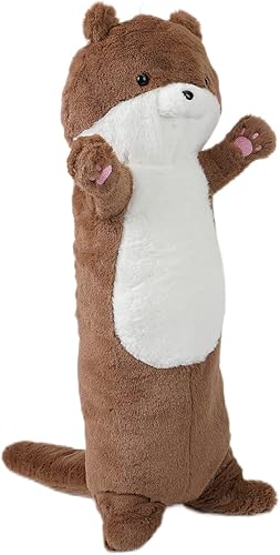 Miniatura 6 de CAZOYEE Almohada de peluche súper suave de nutria, muñeca de peluche de nutria marina de dibujos animados, cumpleaños de Navidad para niños, niñas y