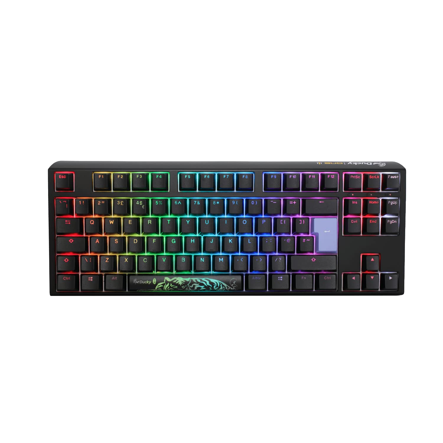 Ducky One3 Classic Black TKL RGB Black Cherry MX Switch Keyboard - UK Layout