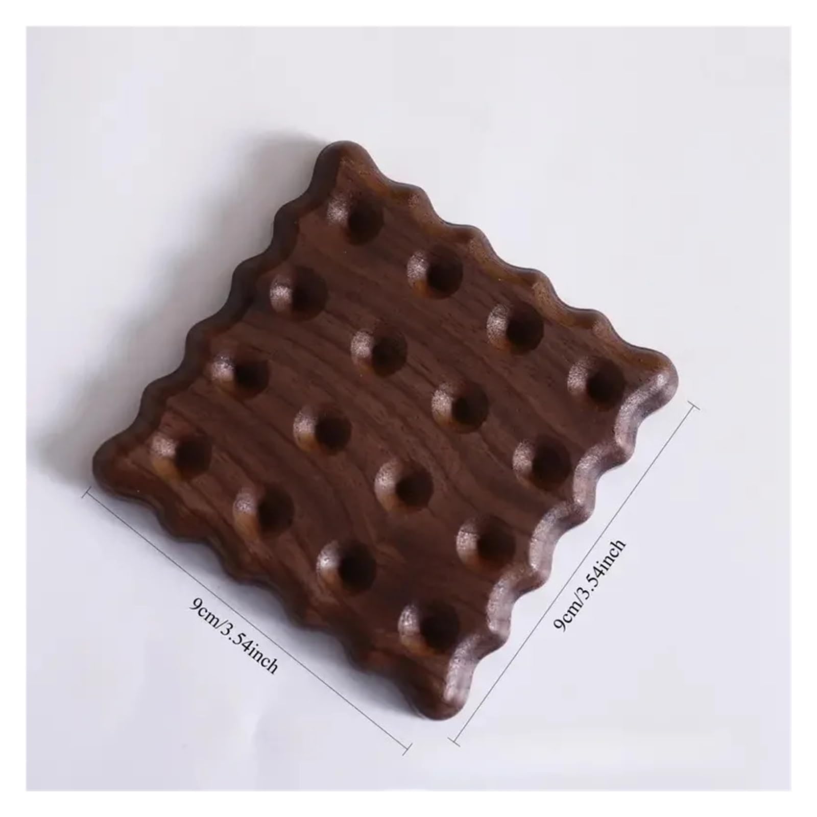 sous-Verres décoratifs en Bois résistants à la Chaleur, 4 pièces, Tapis for Tasses de café et thé, Dessous Verre antidérapants for pour La Maison Le Café(Brown)