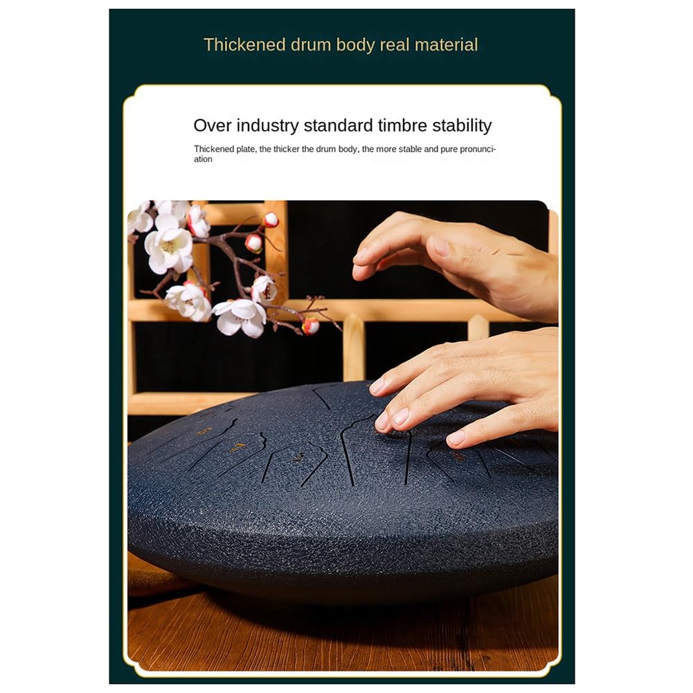 Bloepum 6-Inch 8-Tone Sound Rain Drum Outdoor Rain Drum Percussion Instrument Yoga Meditation Exclusive