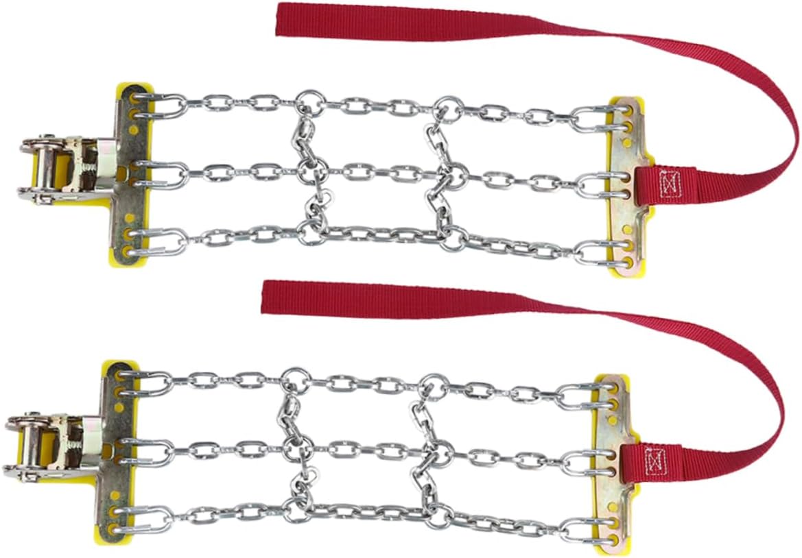 2pcs Tire Traction Skid Chains for Snow Suv Car and Truck Emergency Car Chains