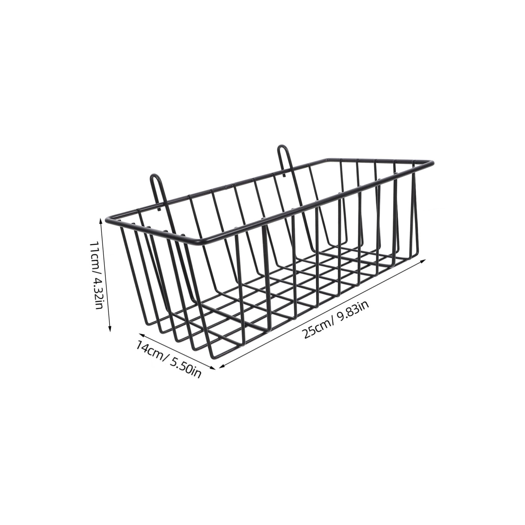 Cabilock 2pcs Wire Hanging Baskets for Wall Storage Versatile Grid Wall Baskets for Accessories Kitchen Organization and Garage Tool Management