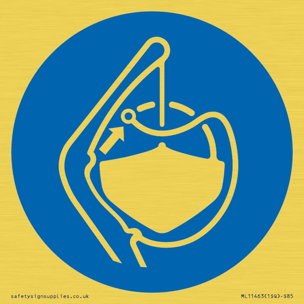Mandatory: Release lifeboat gripes in launch sequence Sign - 85x85mm - S85