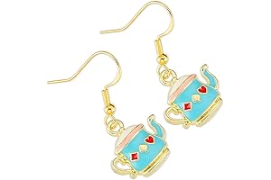Teapot Themed Gifts For Women Earrings | Wonder Land Mini Tea Pot...