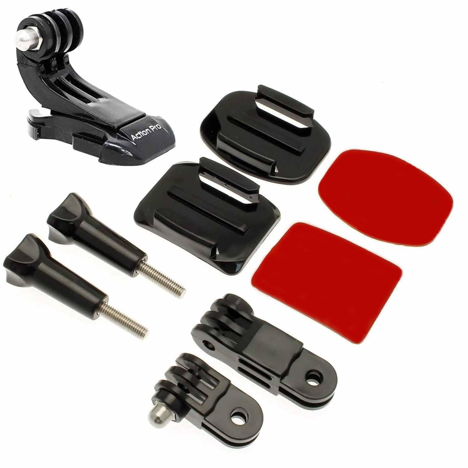 Go Pro Helmet Mount 360 Degree Rotating Helmet Mount With Glue And Long ...