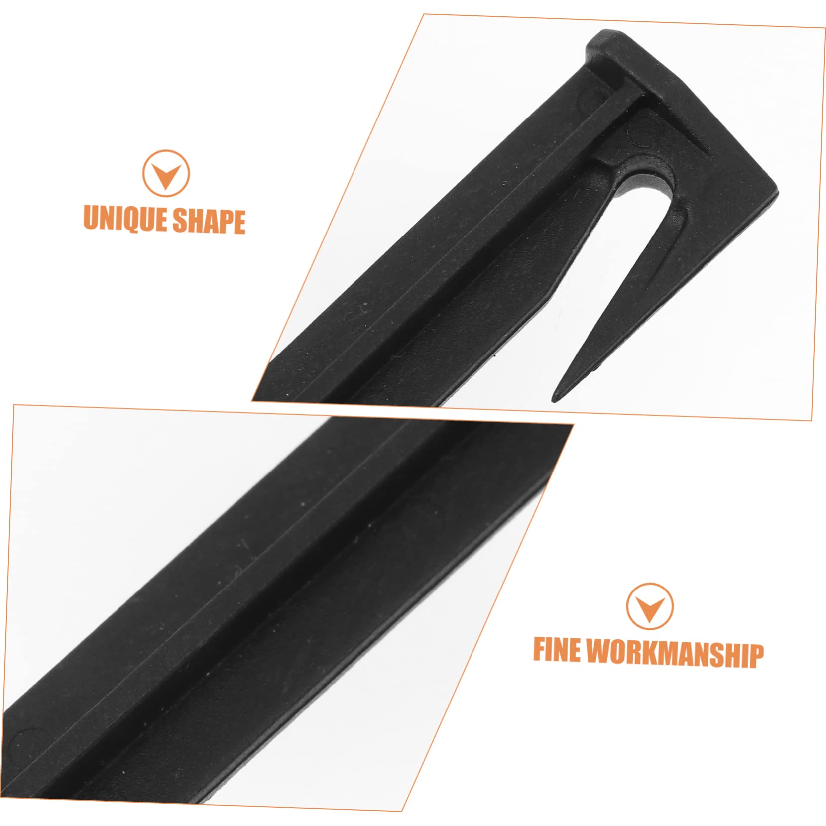 JOINPAYA 50Pcs Outdoor Camping Nails Plastic Tent Stakes for Gardening Landscape Lightweight Portable Easy to Insert Ground Fixing for Tents Tarps and More