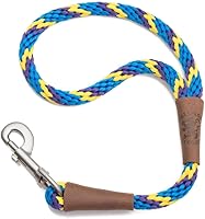 Vista 17 de Mendota Pet Correa de tráfico – Correa corta para perro – Fabricada en los Estados Unidos – Azul Night Viz, 1/2 pulgadas x 16 pulgadas