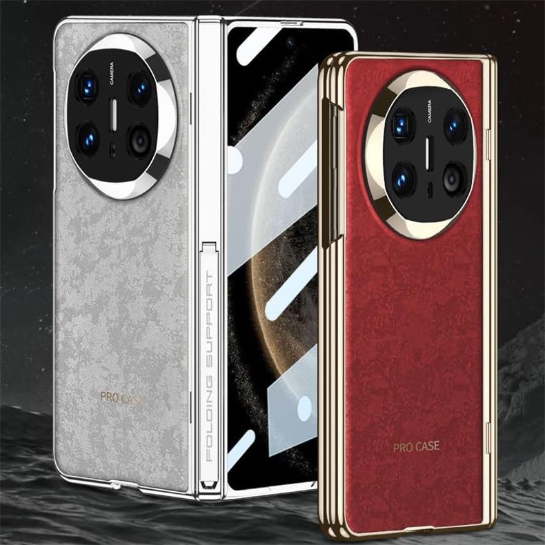 Coque Huawei Mate X6 pliable étui rigide verre trempé charnière gris