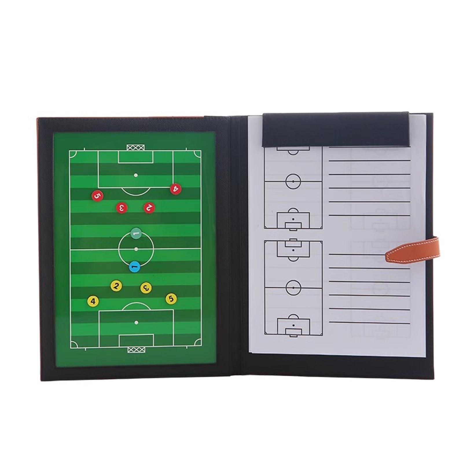 Tavola da Tattica Calcio, Lavagna Tattica Calcio, Lavagna Magnetica per Allenatori, Cartellina Allenatore, Pieghevole Cartellina Tattica, Lavagnetta Strategie,per Competizione e Allenamento