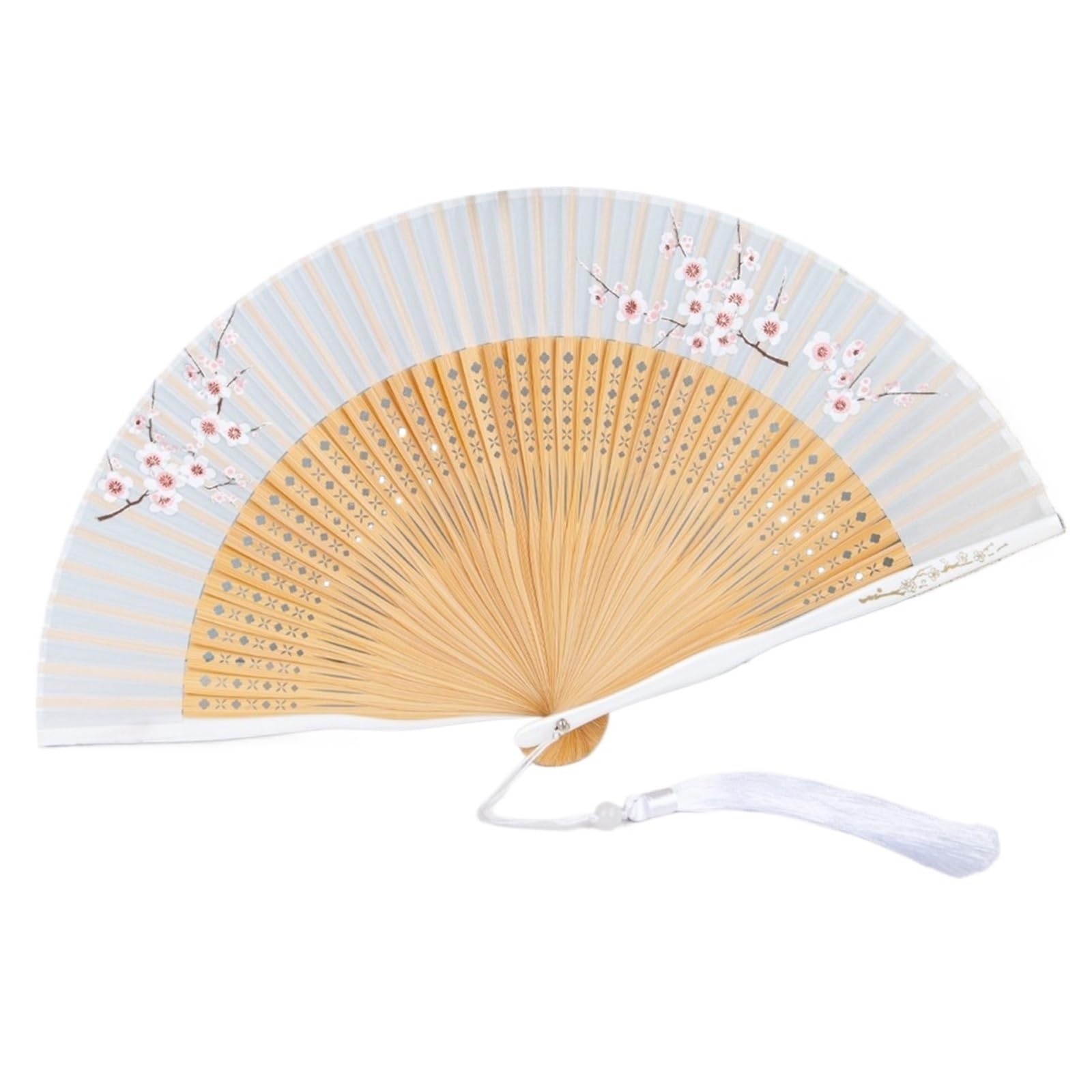 SXTYYH Folding Hand Fan, Portable Chinese Art Printing Bamboo Silk, Party Wedding Gift Home Decor, Folding Fans, Handheld Fan for Women Foldable(N)