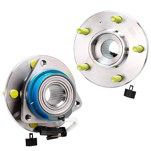 Detroit Axle - AWD Par de bujes de rodamiento de rueda trasera para Buick Rendezvous Terraza Chevy Venture Uplander Pontiac Montana Aztek Olds