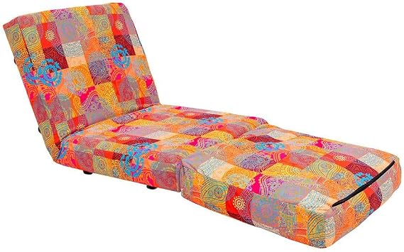 Pafu Taida Single Folding Bed Extension Chair Patchwork