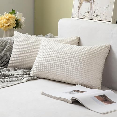 Vista 102 de MIULEE - Fundas de almohada decorativa Funda de cojín suave y sólida para sofá cama Dormitorio.