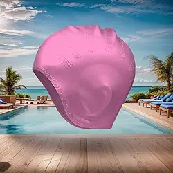 Toucas de natação de silicone à prova d'água, design adequado para homens e mulheres com cabelo comprido, chapéu de natação antiderrapante confortável