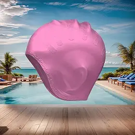 Toucas de natação de silicone à prova d'água, design adequado para homens e mulheres com cabelo comprido, chapéu de natação antiderrapante confortável