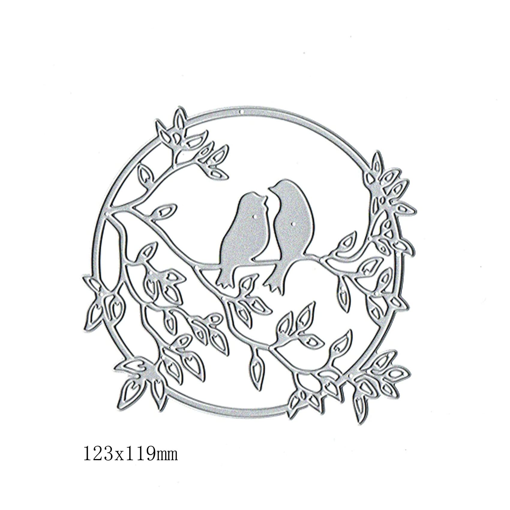 ZbFwmx Metal Die Cuts Bird Cut Dies Birthday And Flower Cut...