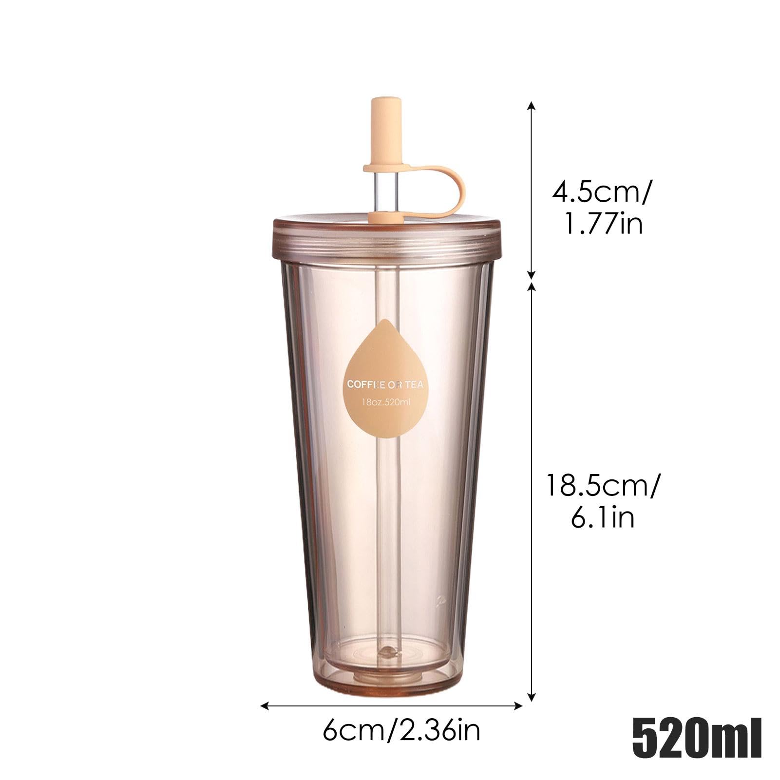 Luxfuel 13oz Glass Tumbler With Lid & Straw, 2 Pack - Reusable Iced Coffee Cup For Travel, Office - View #6