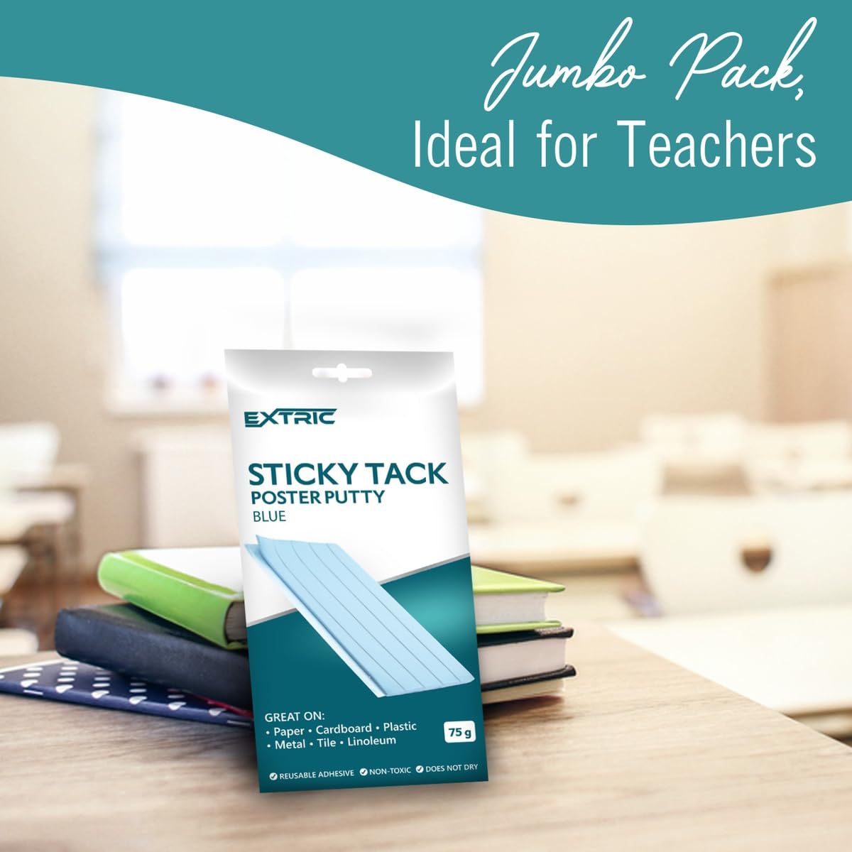 Wall Putty For Hanging Things Jumbo White Sticky Tack - Classroom Pack ...