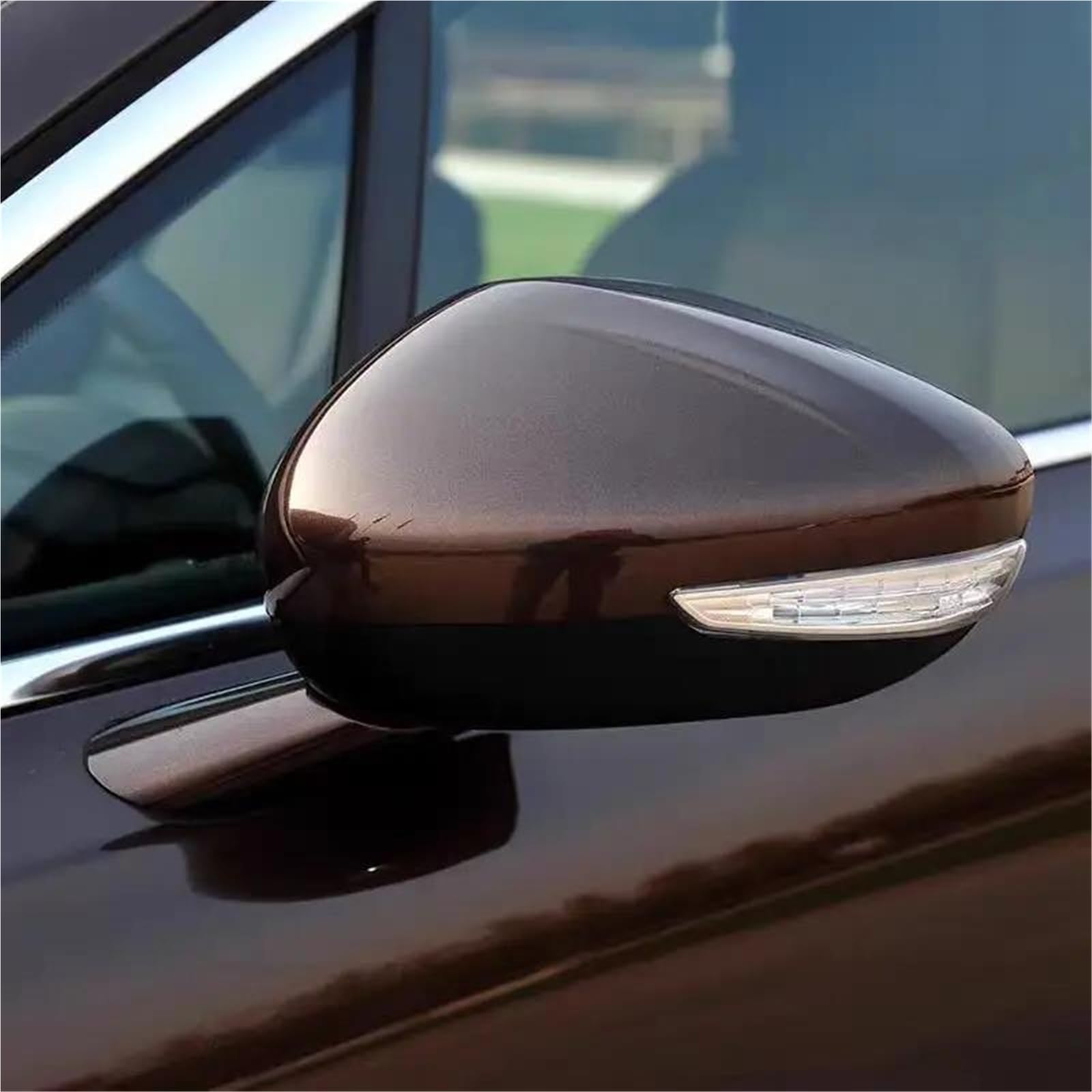 Specchietti Esterni Completi Per Peugeot 508 2011-2018 Specchietto Retrovisore Laterale Montaggio Manuale O Elettrico Retrovisore Esterno Auto(Marrone,8PINS-Power L)