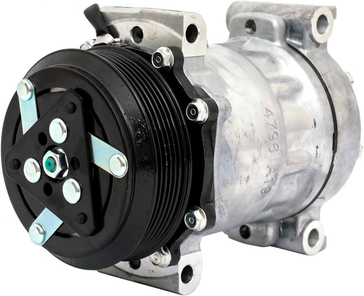 FKG AC Compressor and A/C Clutch 1520151 fit for 1996-1999 GMC C1500 C2500 C3500 (OE Design), 1996-1999 GMC K1500 K2500 K3500 (OE Design), 1996-2000 Chevy K2500 K3500 (OE Design)