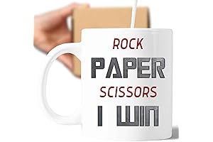 Funny Rock, Paper, Scissors Mug - Hey There Rock