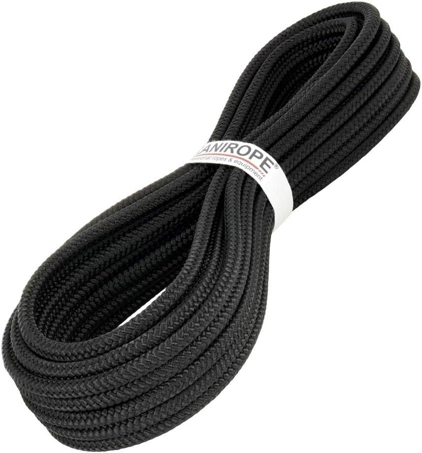 Kanirope® Polypropylene Rope PP MULTIBRAID 10mm 30m Color Black (1811) Braided