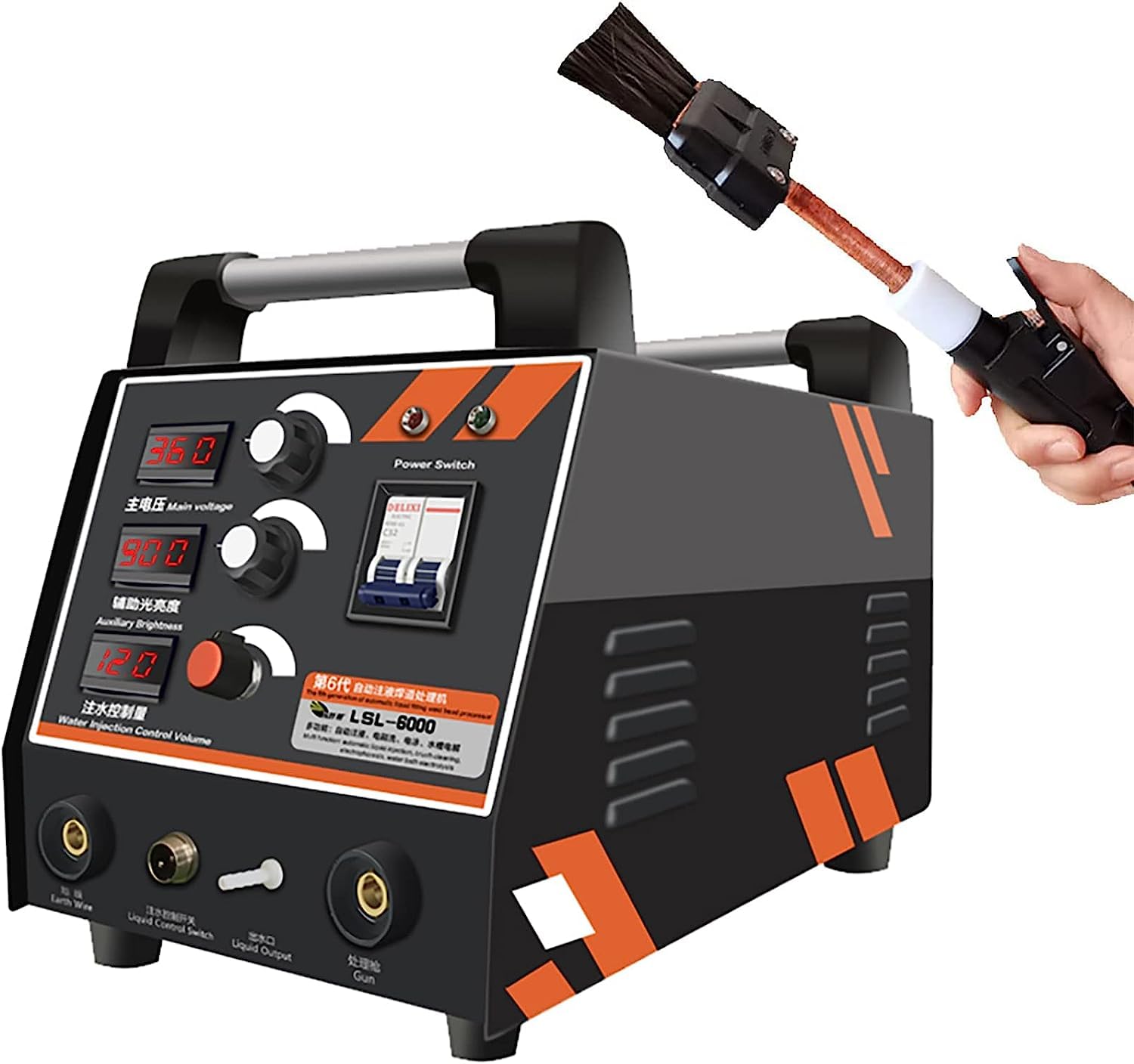 Máquina de limpieza de soldadura 3600W Soldadura de acero inoxidable Soldadura por arco de argón Soldador tig mig por puntos con inyección automática de líquido Procesador de perlas de soldadura Máq