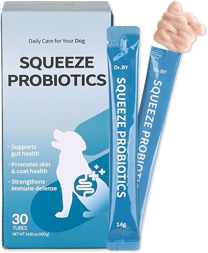 Doctor By Probióticos exprimibles para perros Salud intestinal Inmunidad Cuidado de la piel y Alllergy Care Alivio de la diarrea Soporte digestivo