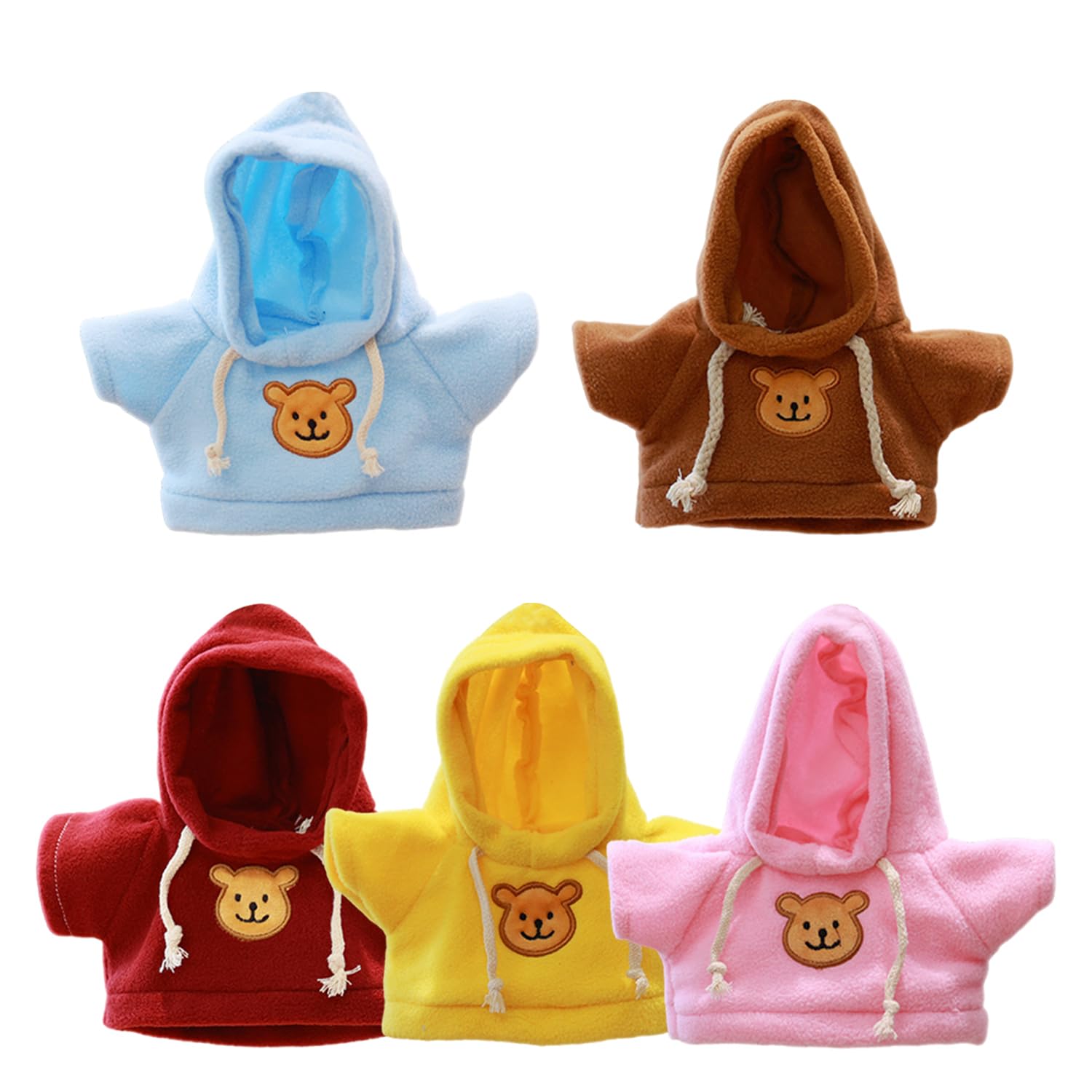 CHROMACRAFT 5 Vêtements De Poupée En Peluche – Mini Tenues Mignonnes, Accessoires De Remplacement Pour Poupées 40 Cm