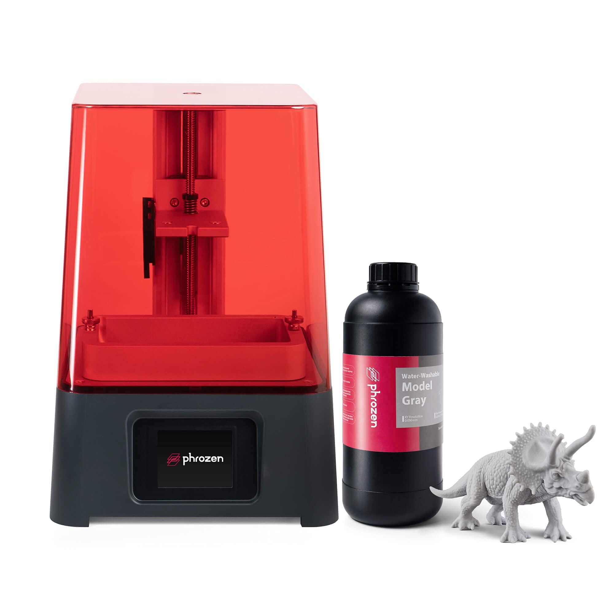 phrozenSonic Mini 3D Printer Bundle with Phrozen Water-Washable Rapid Resin Model Gray