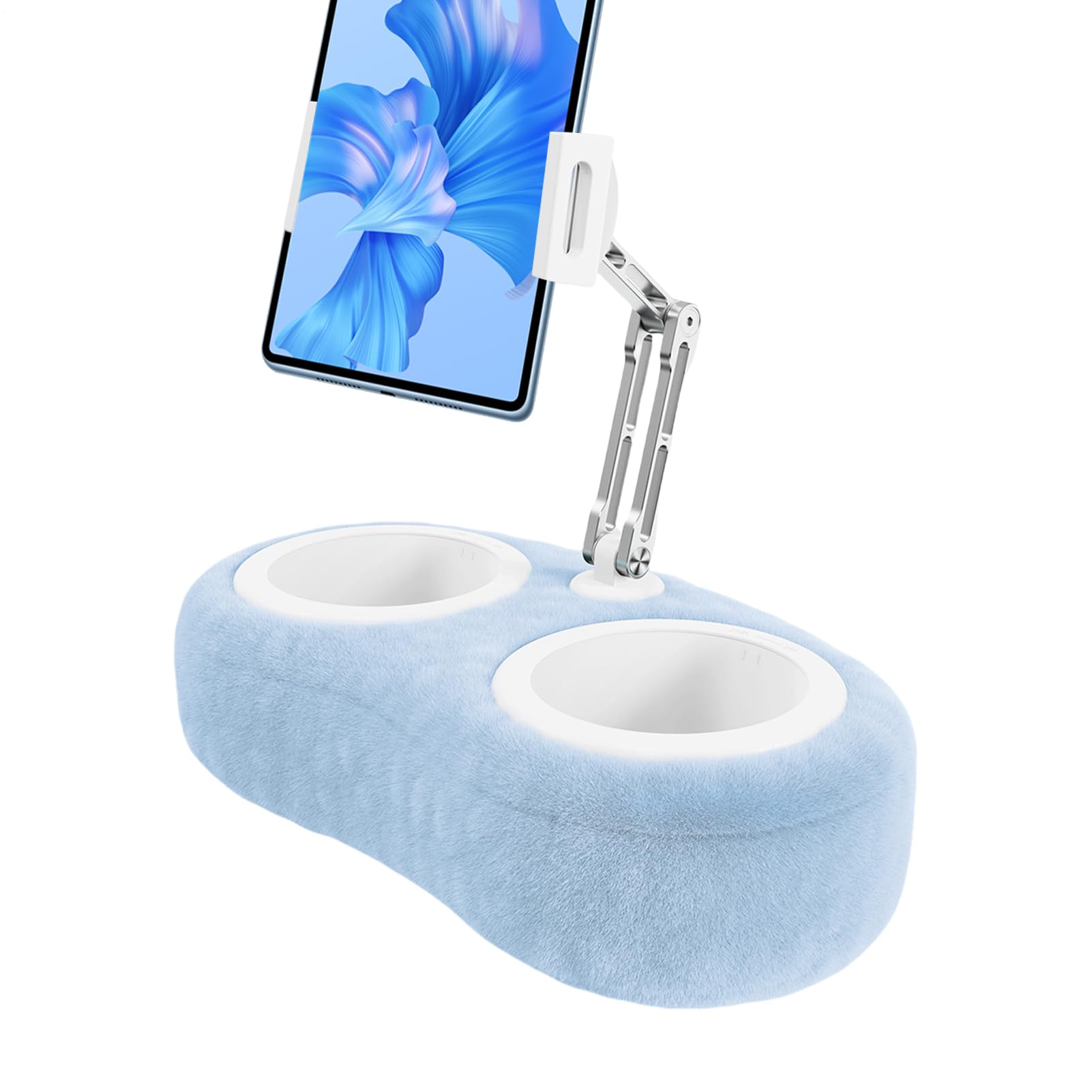 Almohada Soporte Tablet Compatible con Dispositivos móviles con Pantalla de | Soporte almohada para tablet y teléfono inteligente de cama Base Suave Almohada Ángulos Ajustables M
