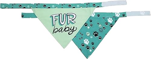 LazyOne - Bandana reversible de algodón para todos los tamaños de perro (para bebé, S)
