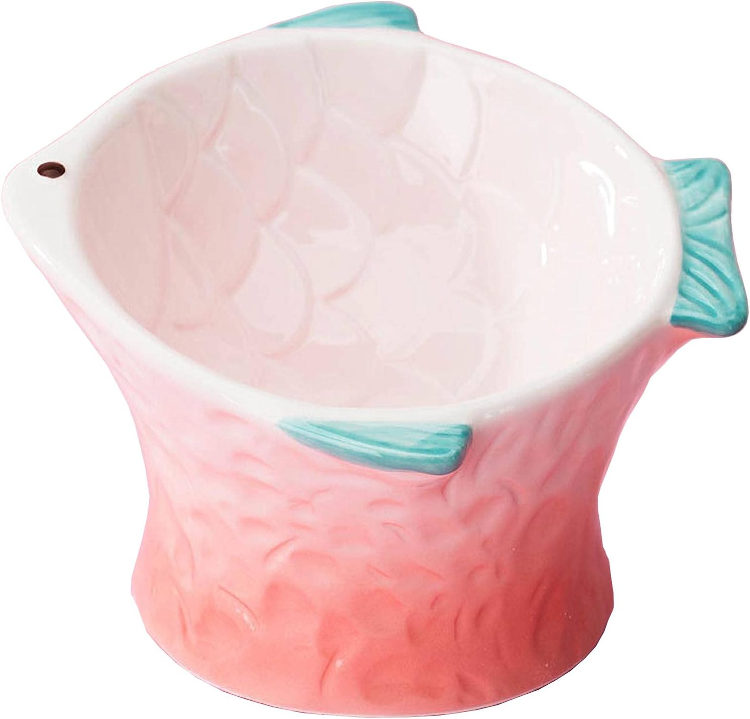 Ceramic Raised Cat Food Bowl Pink Anti Slip Genuine Free Shipping With S Band Pet