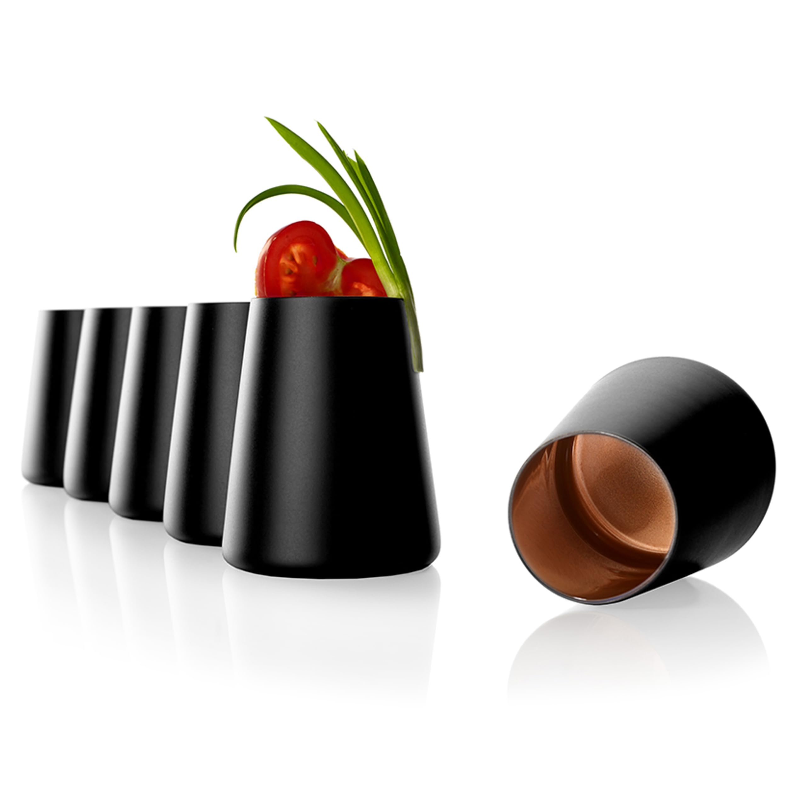 Stölzle Lausitz Bicchieri Nero/Bronzo Power Set di 6, 380 ml – Bicchieri Moderni per Acqua, Vino, Cocktail & Succhi – Cristallo di Alta Qualità – Lavabili in Lavastoviglie e Antiurto, Made in Germany